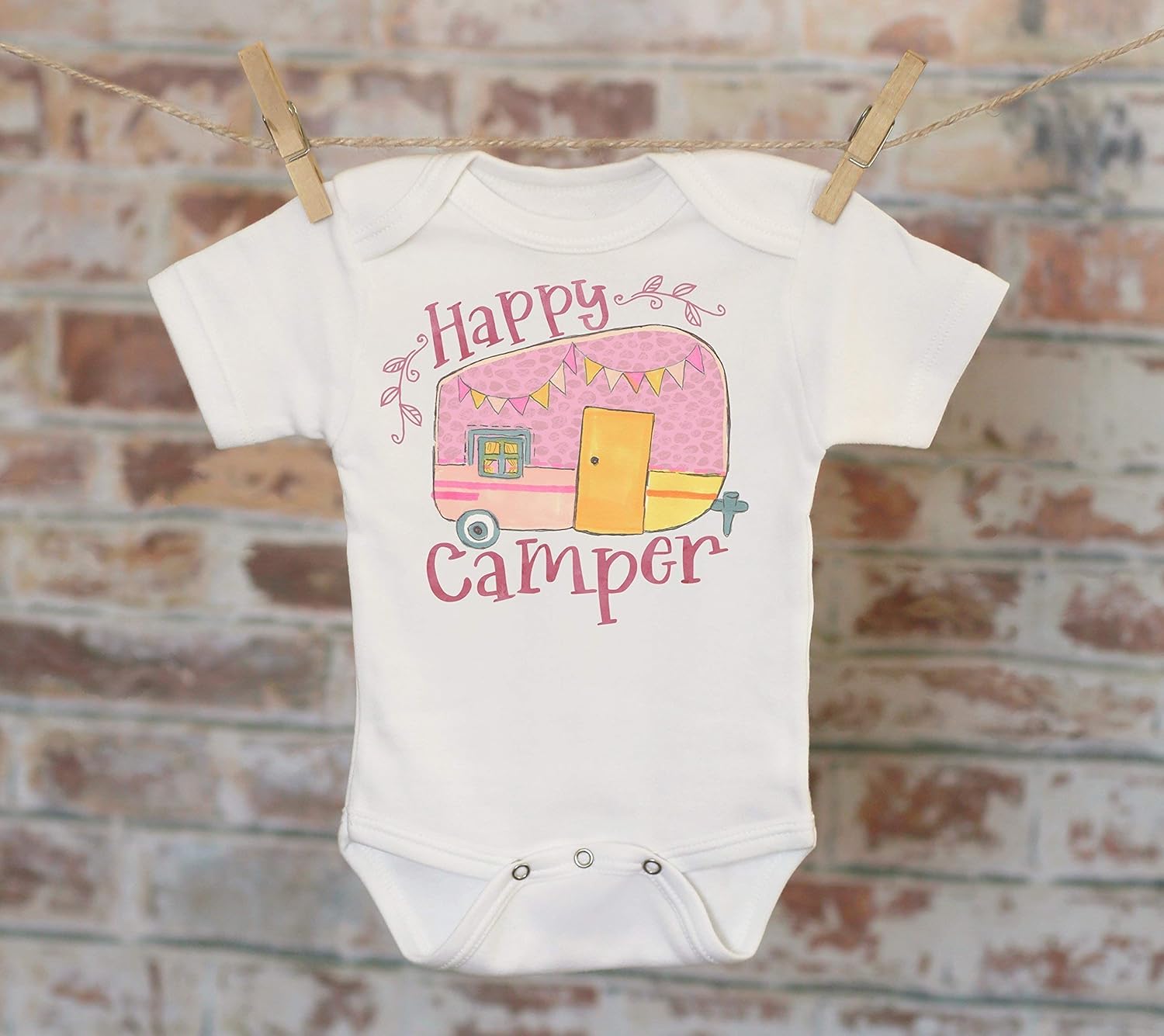 Happy Camper Trailer Onesie®, Camping Onesie, Outdoors