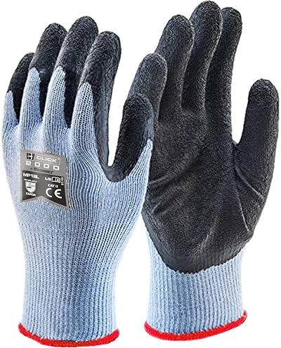 Beeswift Multi-Purpose Gloves Black Large Latex Palm Knitted Base Construction