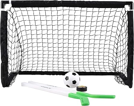 Amazon Sport Squad ミニ 2イン1トレーニングサッカーゴールネットセット ミニ2イン1シングル使用 Sport Squad ゴール