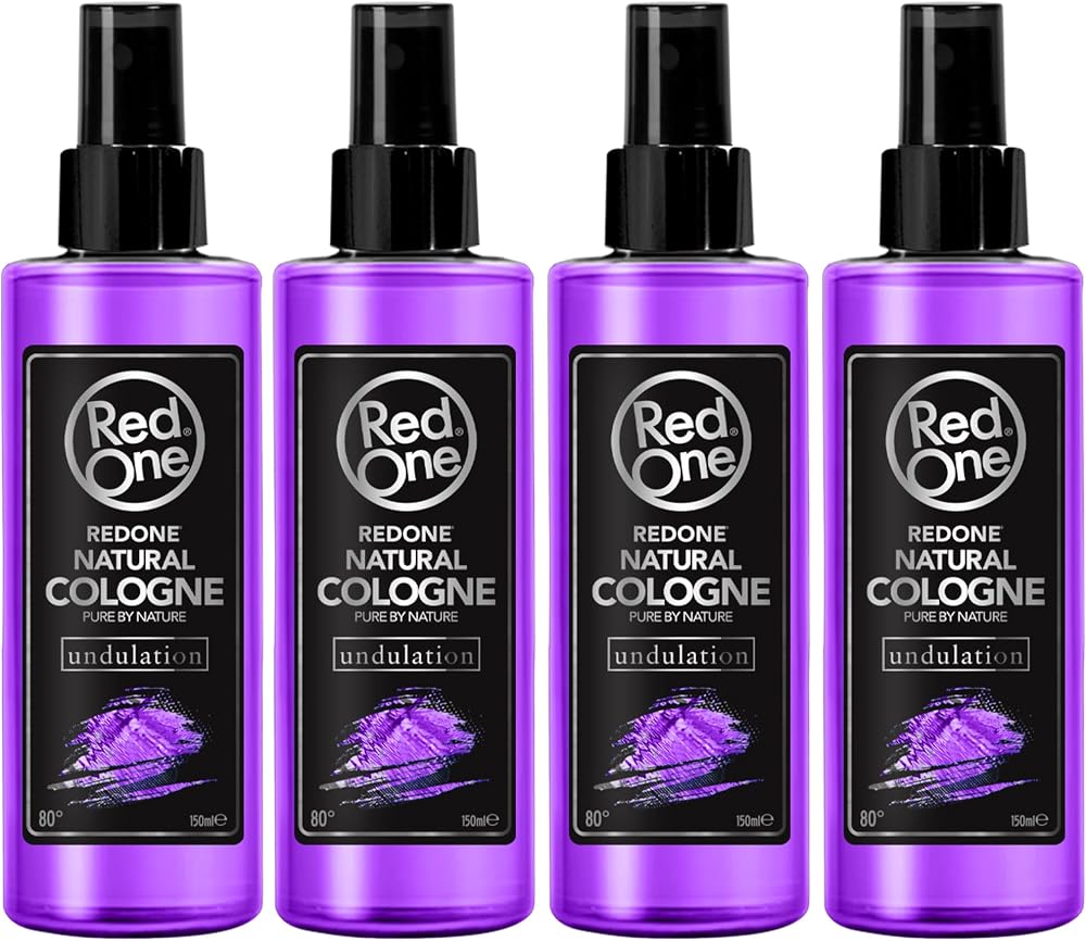 Redone Undulation Aftershave Cologne Spray Natural Men's Long Lasting 4x 150ml