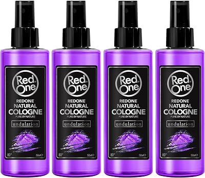 Redone Undulation Aftershave Cologne Spray Natural Men's Long Lasting 4x 150ml