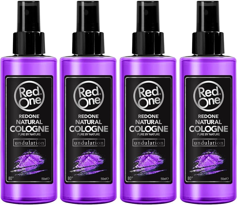 Redone Undulation Aftershave Cologne Spray Natural Men's Long Lasting 4x 150ml