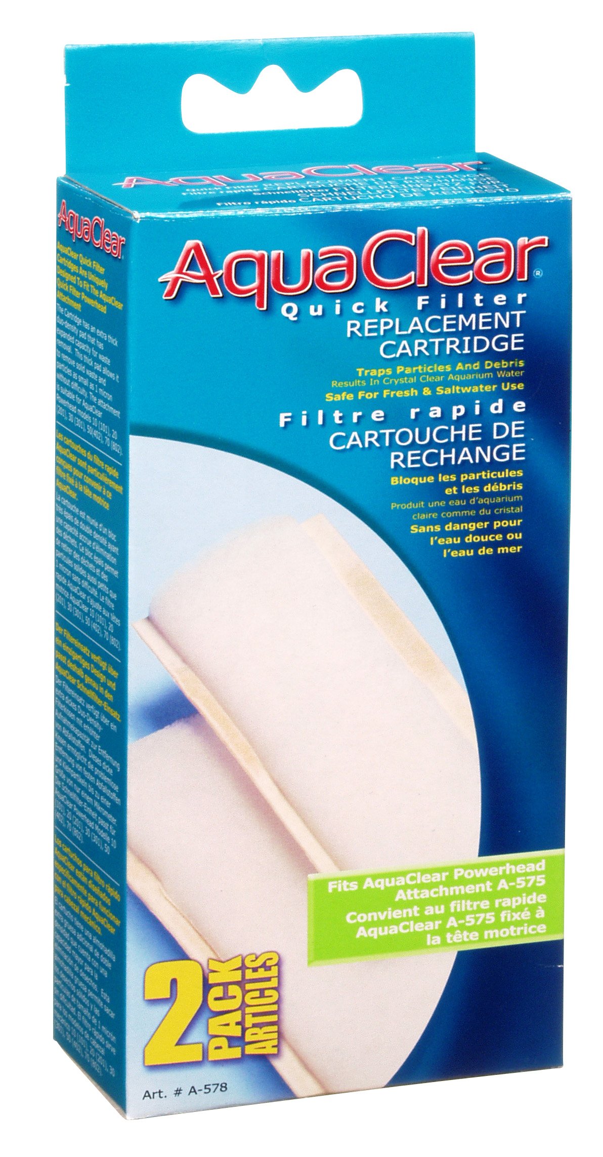 AquaClear 2 Pack Quick Filter Cartridge