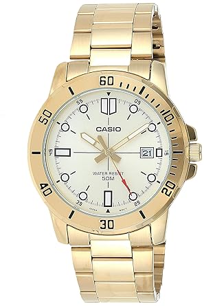 Enticer Analog Gold Dial Men's Watch - MTP-VD01G-9EVUDF (A1368)