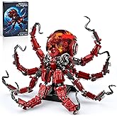 XITALAXU Mechanical Octopus Building Sets for Adult, Ocean Animal Collection Toy with Display Stand and Light, Home Office Decor and Idea Gift for Teen 14+(882PCS)