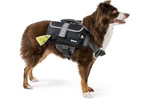 PetAmi Dog Backpack for Medium & Large Dogs, Saddle Bag for Dogs to Wear for Hiking, Pet Backpack Harness Dog Pack with Reflective Side Pockets for Walking Running