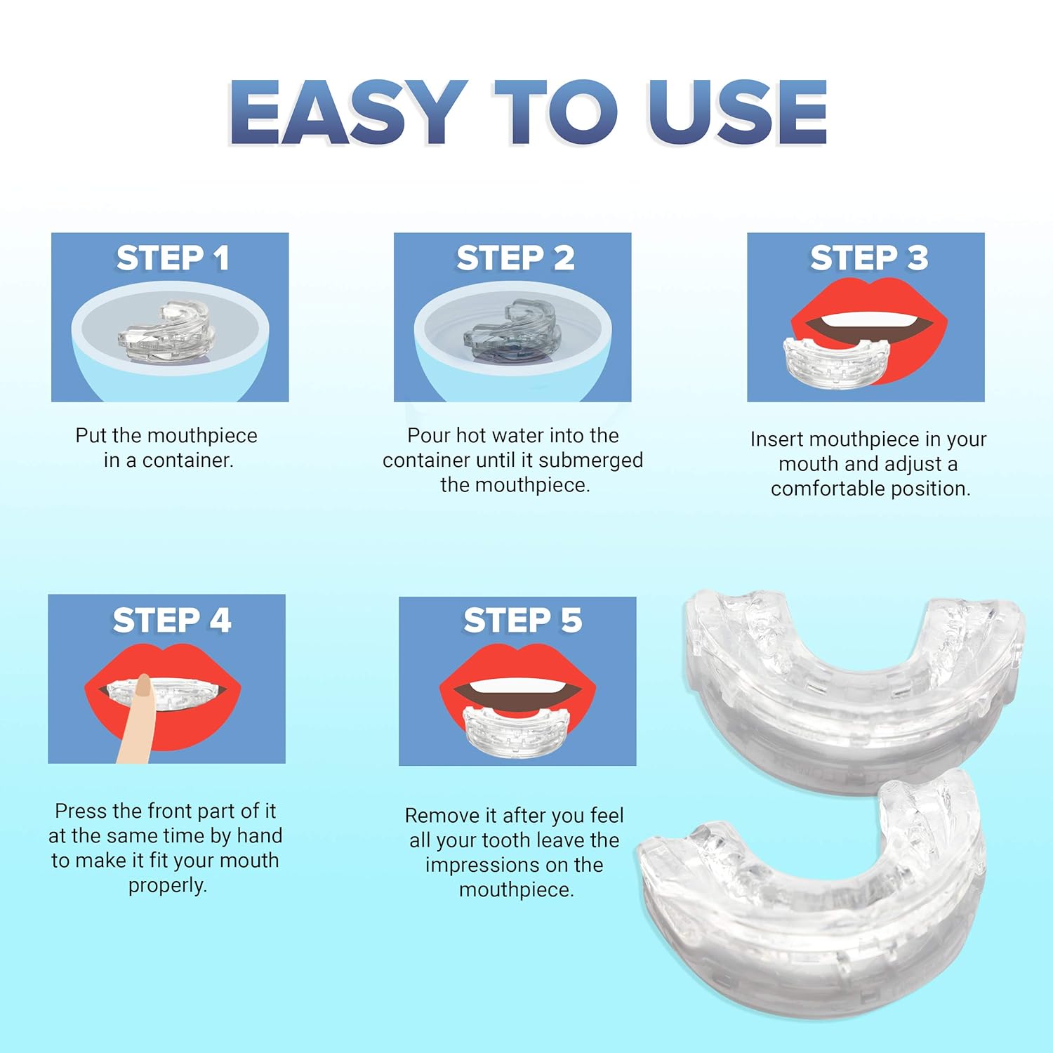Bright Guard 2.0 Adjustable Night Sleep Aid Bruxism Mouthpiece Mouth Guard : Beauty