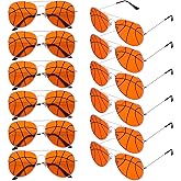 Mepase 12 Pcs Basketball Soccer Baseball Softball Party Favors Sport Glasses Team Gift Bags Stuffers for Women Men Birthday
