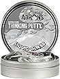 Crazy Aaron's Thinking Putty 4 Inch Tin (3.2 oz) - See-Through Putty, Soft Texture - Never Dries Out