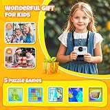 HiMont Kids Camera Instant Print 1080P 32GB 3 Rolls Paper Black view 6