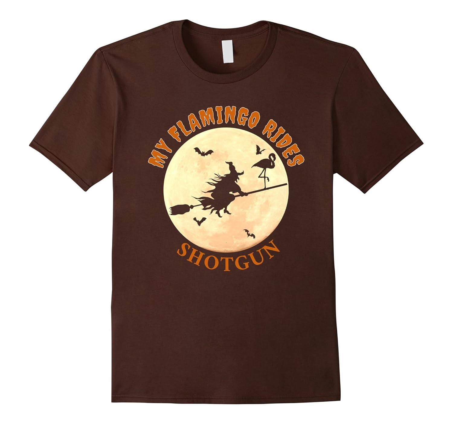 Funny Flamingo Halloween T-Shirt For Birders-Rose