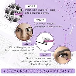 B&Qaugen Lash Clusters 144 PCS Individual Lashes