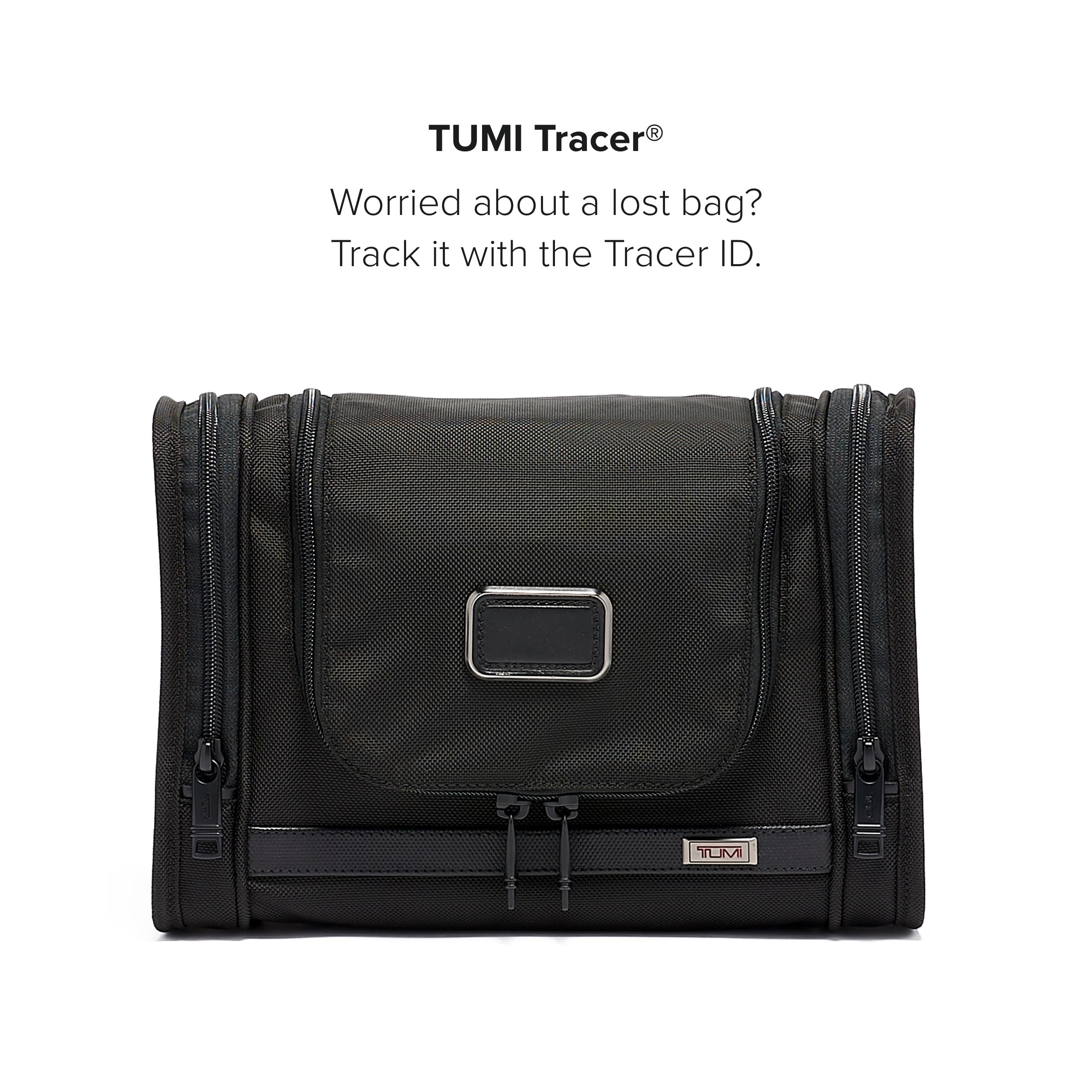 TUMI - Alpha Hanging Travel Kit - Toiletries and Cosmetics Organizer - Travel Essentials Bag with Hooks & Pockets - Black