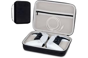 XINGFUDAO PS5 Gamepad Storage Bag - Oxford Fabric,Waterproof,Scratch-resistant,with Built-in Net Bag, Hand-held,PS5Carry Case,Travel Case,Carrying Case,Case Travel Bag (Gray)