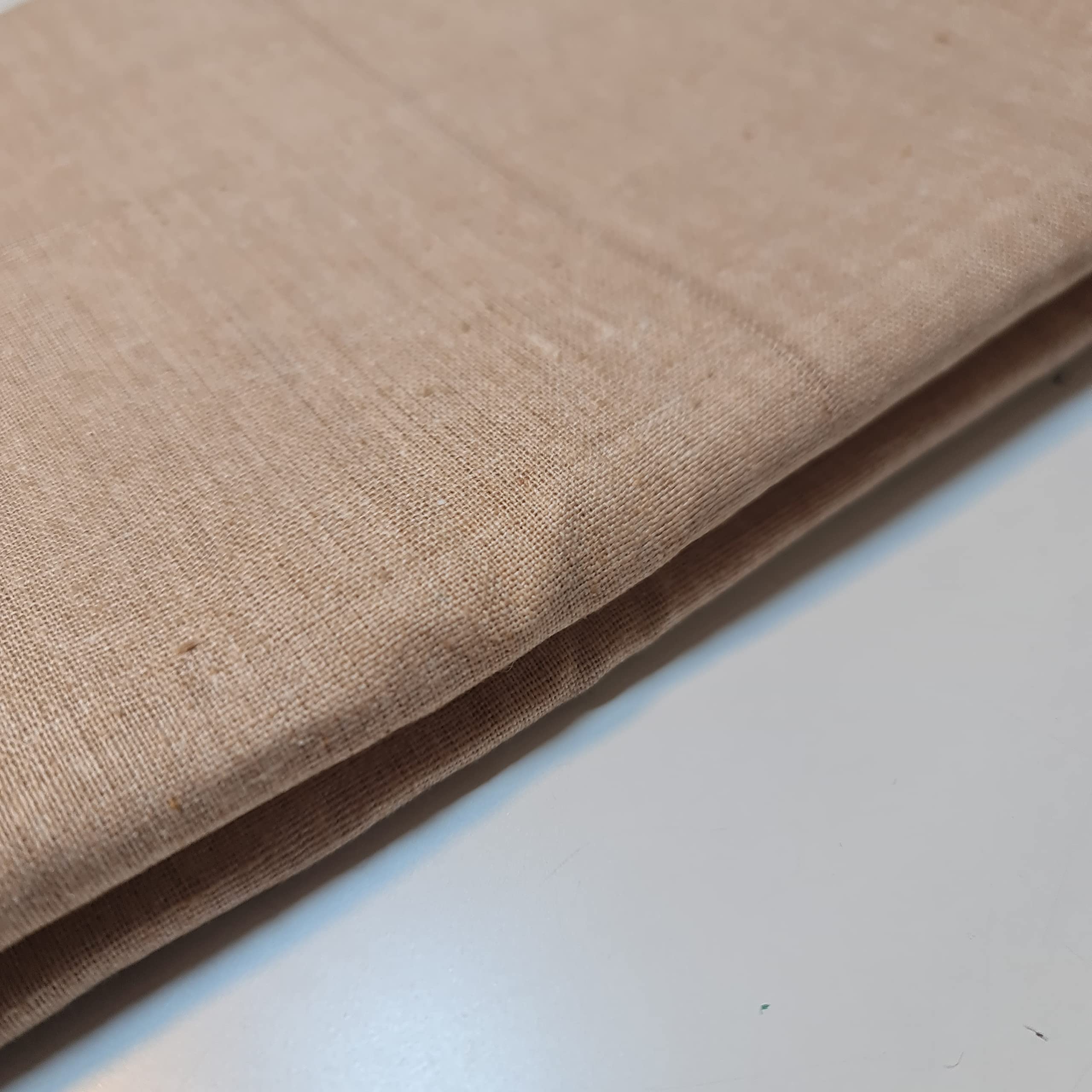 Cotton Calico Canvas Natural *New* 25 Color Craft Patchwork Fabric Material 58" (Camel, 1 Meter)