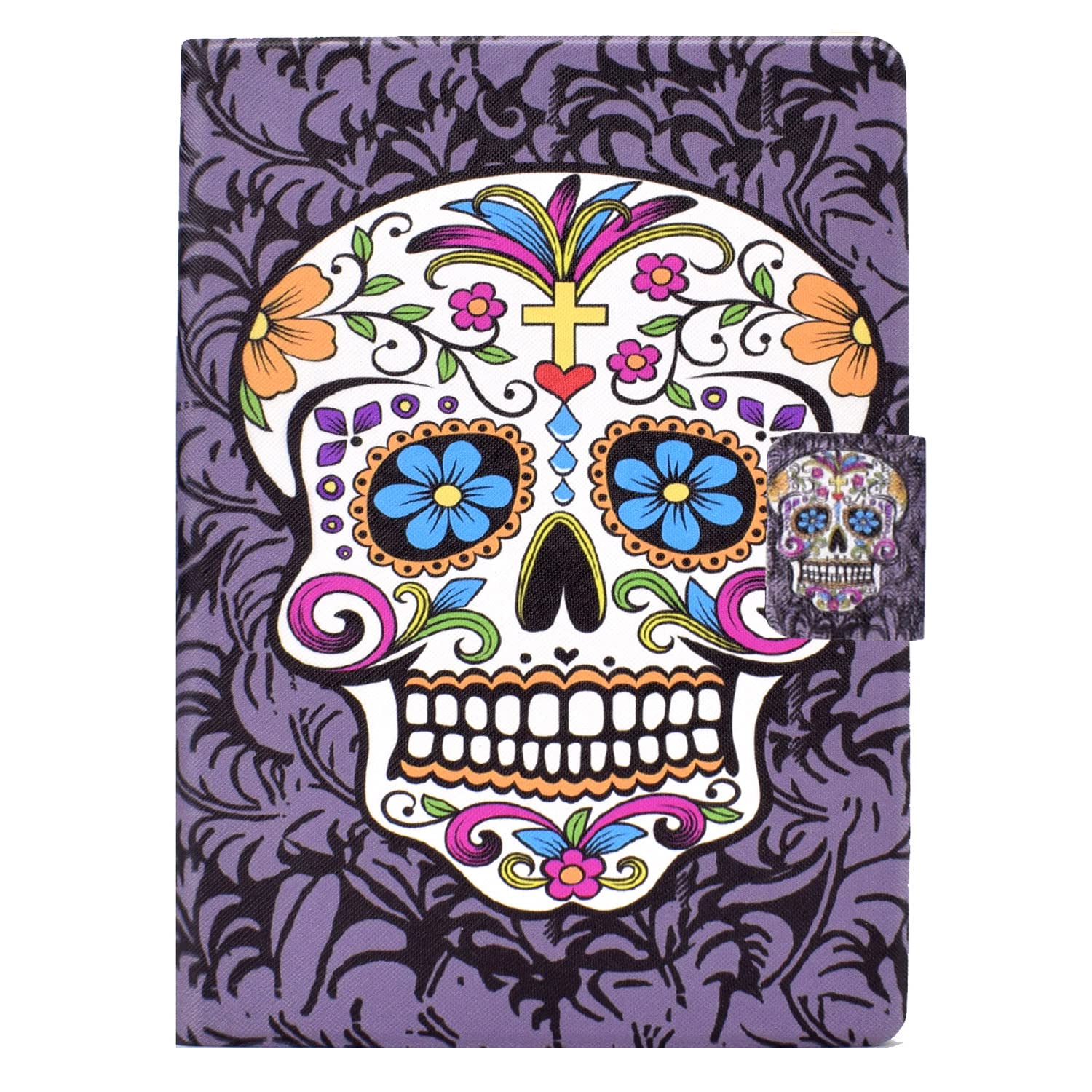Bspring Folio Case for 6.8" Kindle Paperwhite (11th Generation-2021) and Kindle Paperwhite Signature Edition - Book Style PU Leather Shockproof Cover with Auto Sleep/Wake,Skeleton King — image 1