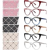CLASAGA Reading Glasses for Women Blue Light Blocking Cat Eye Computer Readers Stylish Eyeglasses Spring Hinge