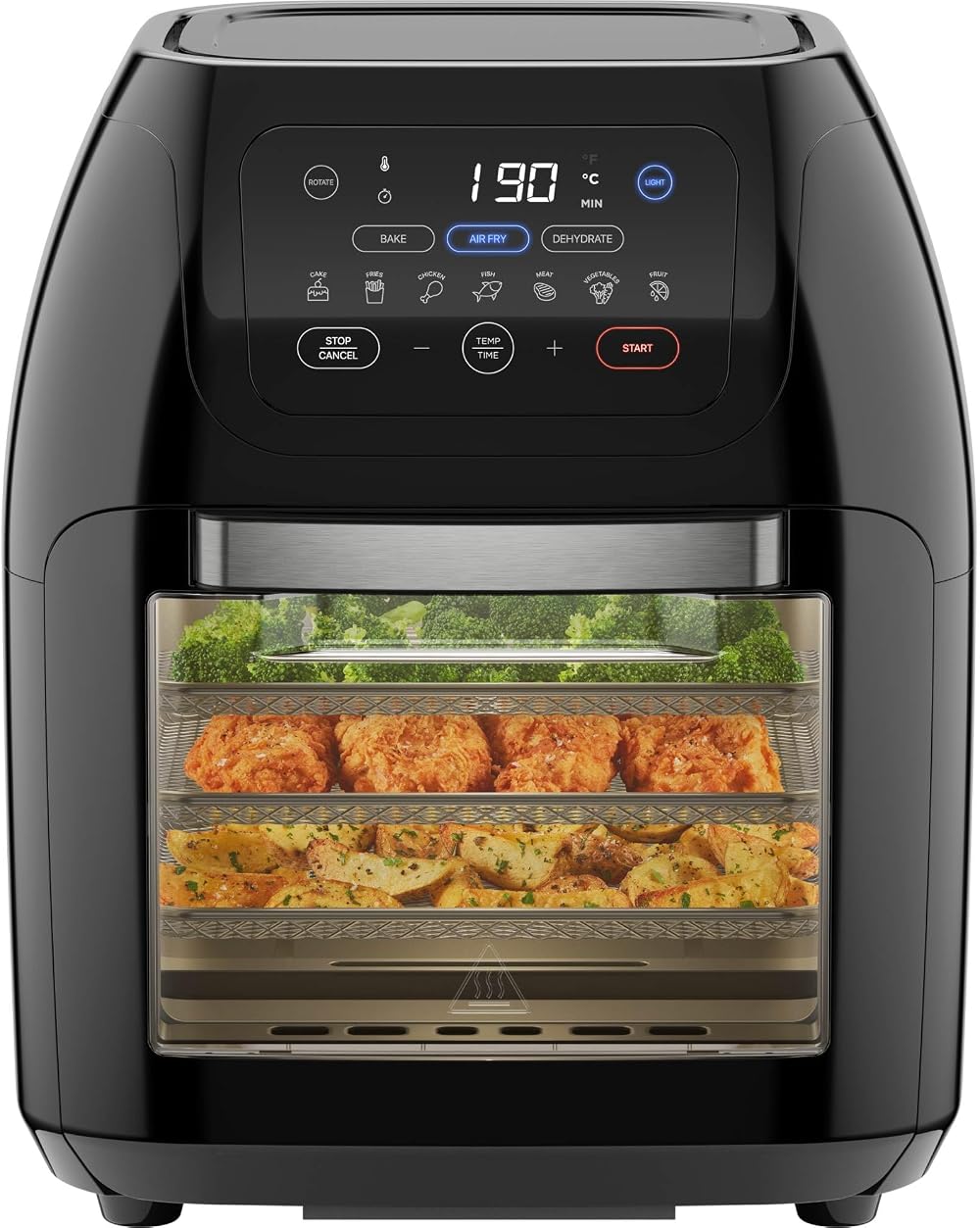 Chefman 5 in 1 Air Fryer Oven 10L 1800W Rotisserie 17 Presets UK