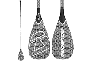 AQUBONA SUP Paddle- 3 Pieces 100% Carbon Fiber Adjustable Stand Up Paddle Board Paddle, Portable Durable Floating Paddle Board. (1.65lb/0.75kg)