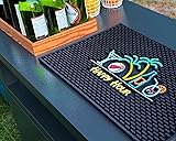 Tiki Bar Decor Happy Hour Mat 18x12 in, Bar Mats