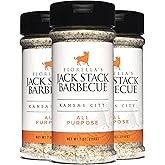 Jack Stack Barbecue All Purpose Dry Rub Seasoning - Kansas City Spice 3 Pack - for Chicken, Beef, Ribs, Vegetables, Seafood, and More (7oz Each)