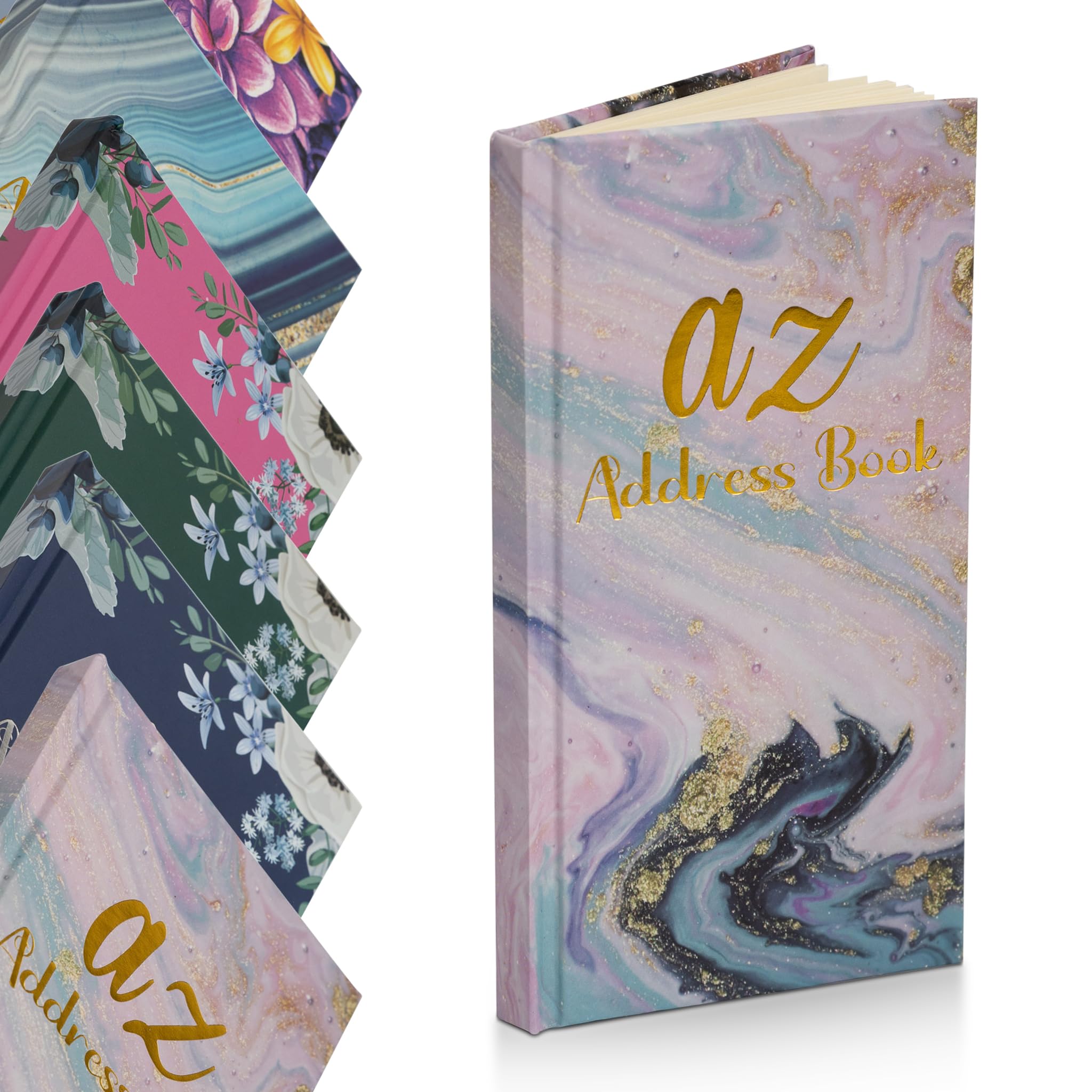 Telephone Address Book A-Z Index Hard Back Cover Slim