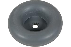 Vestil RB-1 Thermoplastic Rubber Corner/Surface Guard Round Bumper 3-1/4 in. x 3-1/4 in. x 7/8 in. Quantity of 16 Gray