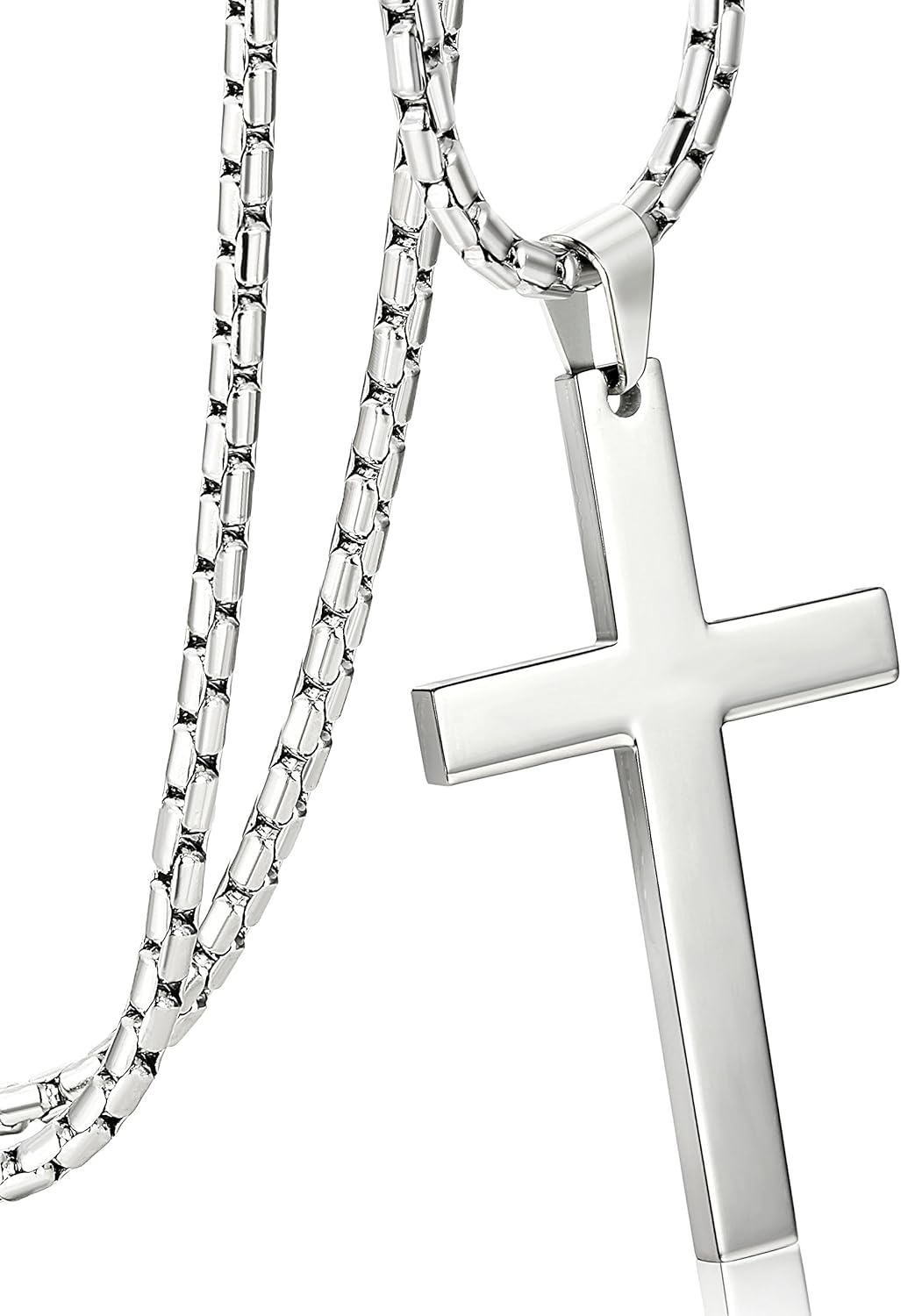 Amazon Orazio オラジオ ステンレス クロス ネックレス メンズ ペンダント レディース 十字架 ネックレス 金属アレルギー対応 サージカルステンレス製 長さ 61cm ネックレス 通販