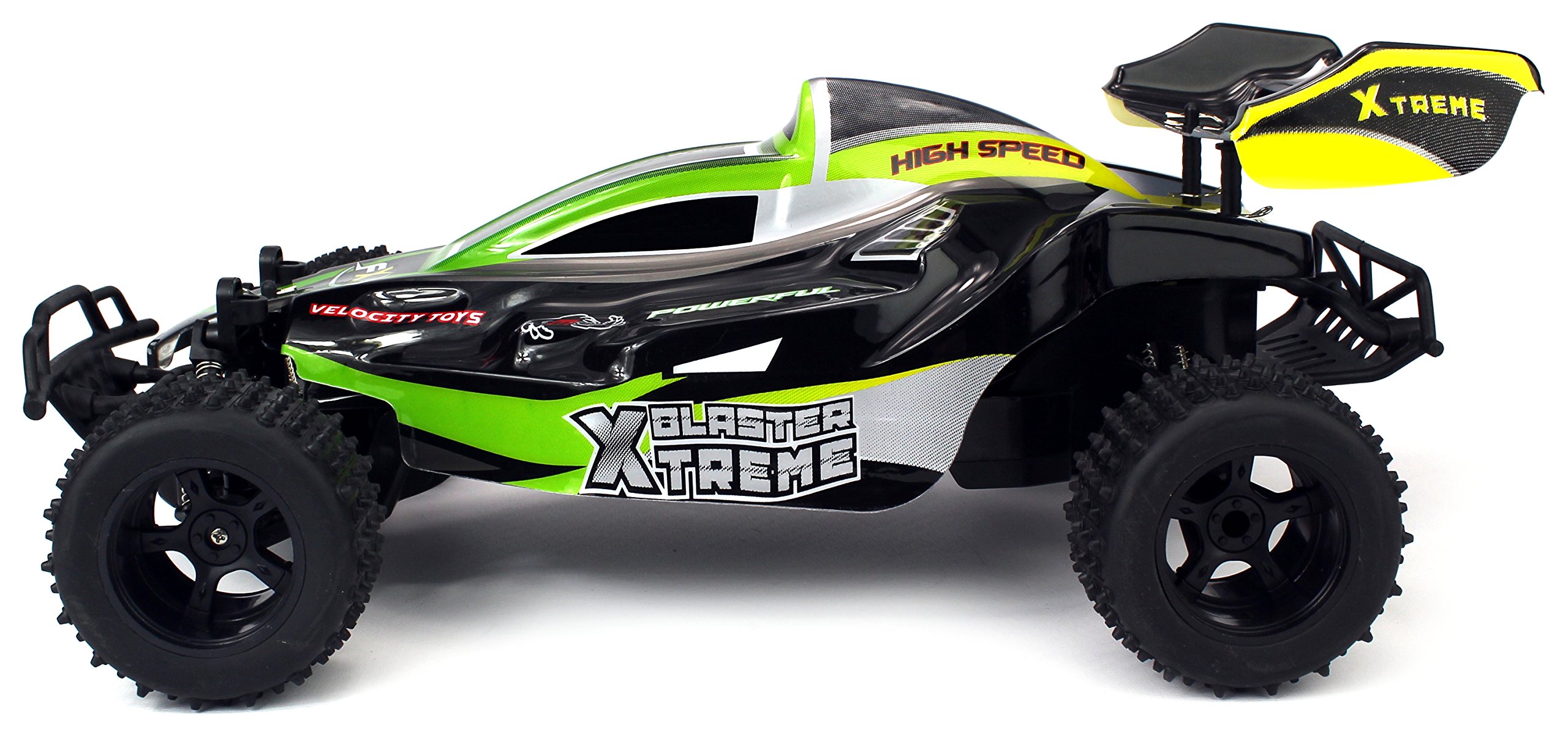 Velocity Toys Xtreme Blaster Remote Control RC Buggy, High Performance Lithium Battery, Big Size