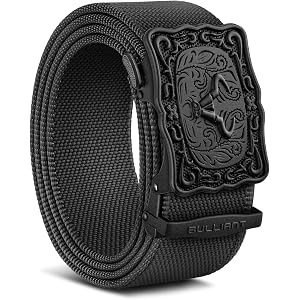 BULLIANT Men Western Ratchet Stretch Web Belt Trimmable 1 1/2"-Gift Boxed | Smooth Sliding | Adjustable for Precise Fit | Tai