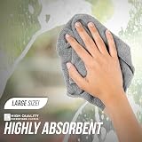 TDBS Microfiber Cleaning Cloth Large 40x40cm Grey 20 Pack view 4