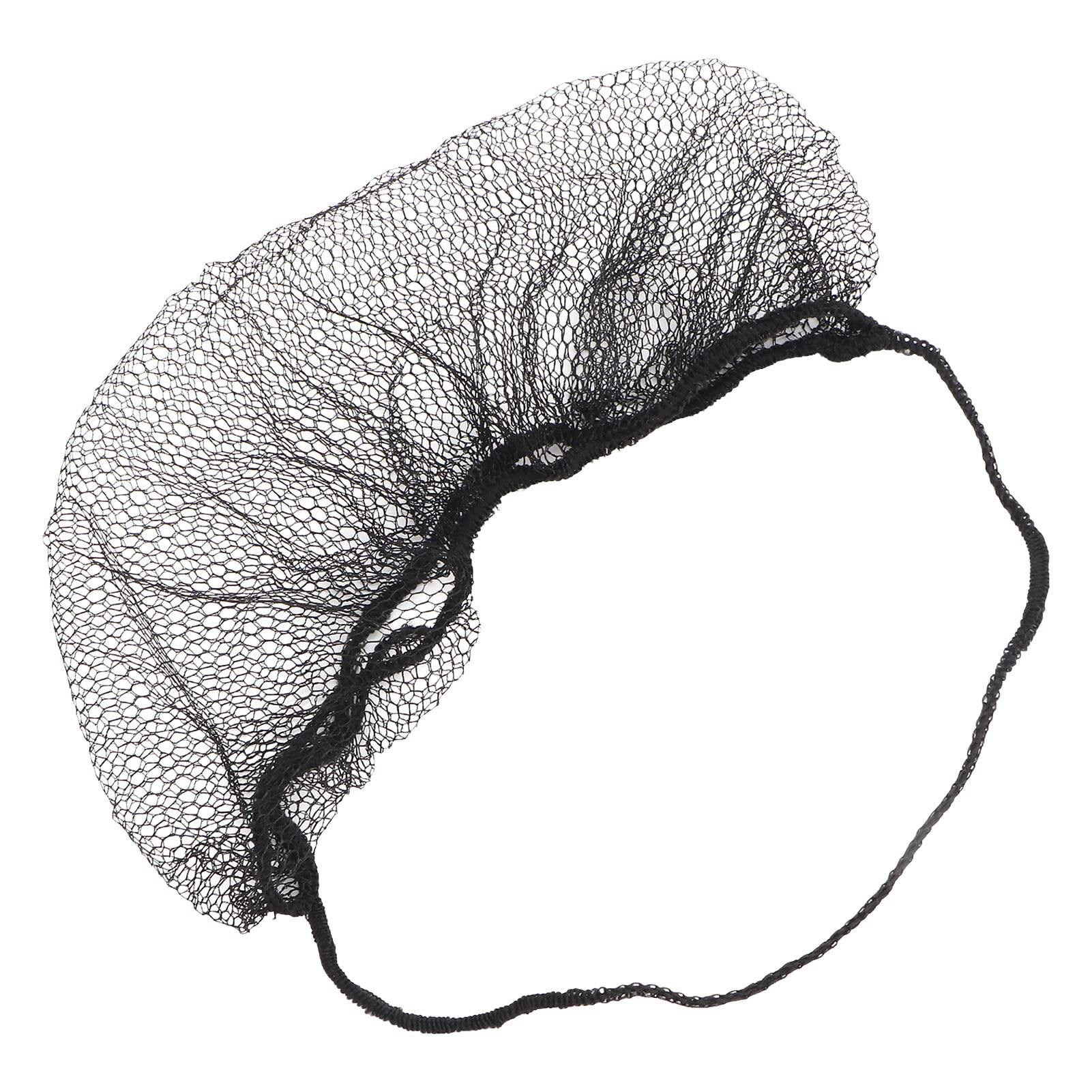 100pcs Beard Guards Dispoable Beard Cover for Men Nylon Breathable Beard Net Covers (Black)