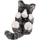 Douglas Lil' Baby Black &amp; White Kitten Plush Stuffed Animal | 6-Inch Long