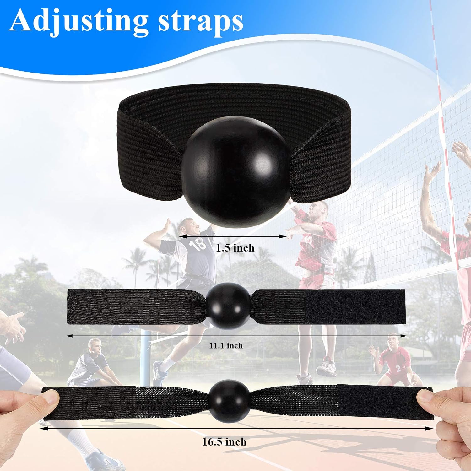 Skylety 4 Pieces Volleyball Training Technique Setting Aid Volleyball Equipment for Teaching Proper Hand Placement and Preventing Excessive Hand Contact (4 Straps and knobs) : Sports & Outdoors