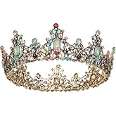 SWEETV Queen Crown for Women - Baroque Wedding Tiaras and Crowns,Jeweled Tiara Crown,Prom Birthday Halloween Hair Accessories