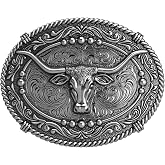 Tolongland Vintage Longhorn Belt Buckle for 1.5