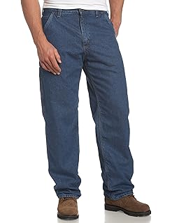 carhartt men's washed twill dungaree flannel lined