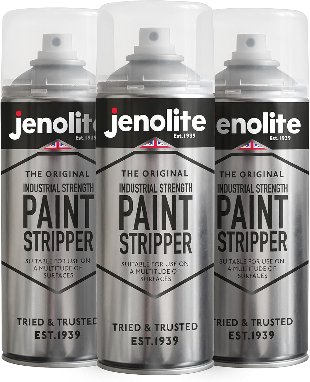 JENOLITE Industrial Paint Stripper Gel Aerosol 3x400 ml Non-Drip