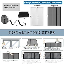 Double Side Opening Magnetic Screen Door, Actual
