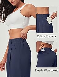 Ewedoos Wide Leg Pants Woman Stretchy Work Dress