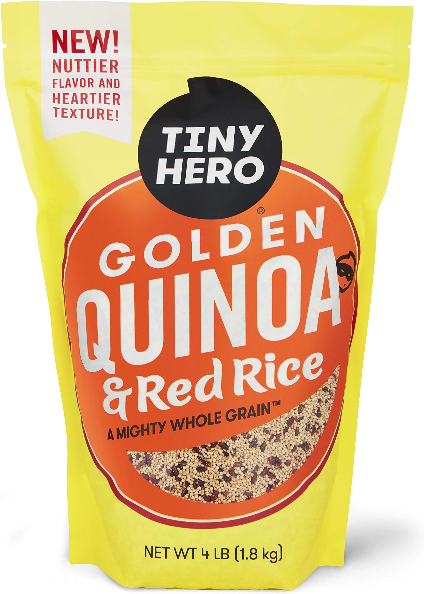 Tiny Hero Golden Quinoa & Red Rice, 4 lb Bag Heart Healthy Gluten-Free Whole Grain, Good Source of Protein, Iron & Fiber