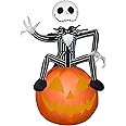 Gemmy 3.5ft Airblown Inflatable Nightmare Before Christmas Jack Skellington on Pumpkin Disney