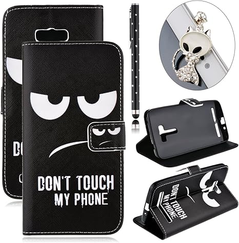 Amazon Co Jp Welovecase Asus Zenfone 2 Laser Ze550kl 手帳型 ケース スタイラスペン イヤホンジャック セット 面白い キャラクター 回転 Puレザー カバー 高品質 合皮 横開き スタンド機能 防塵 二つ折 ダイアリー ブック型 狐 ジャック 人気 ブラック ホーム キッチン