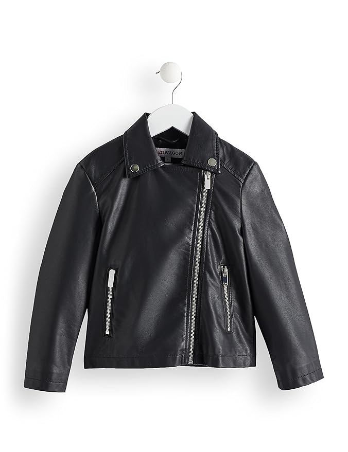RED WAGON Mädchen Jacke Zip Through Popper Biker