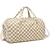 Gym Bag Sports Duffle Bag with Wet Pocket Weekender Overnight Bag with Waterproof Shoe Pouch and Air Hole for Girls Kids Women Travel Workout Bag