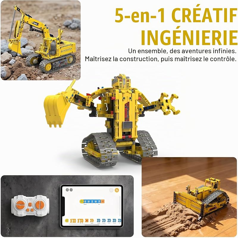 Kit Robot Programmable, 5 Modèles, Appli et Télécommande — photo 5 sur 8