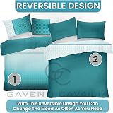 Gaveno Cavailia Urban Ombre Bed Set Duvet Cover Teal Double view 6