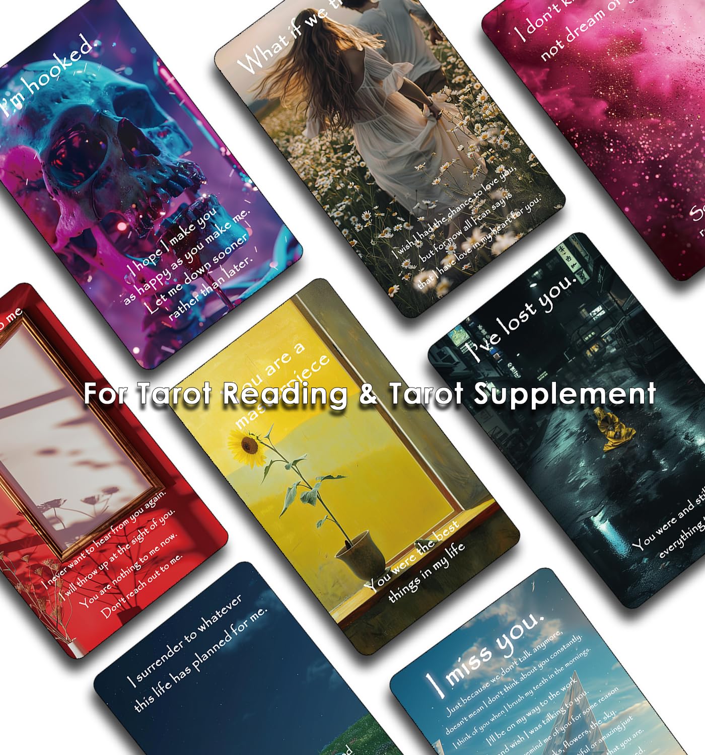 Trikendou Unsent Letters Oracle Cards Deck [Things I Wish I Could Tell You...] Love Oracle Card Deck
