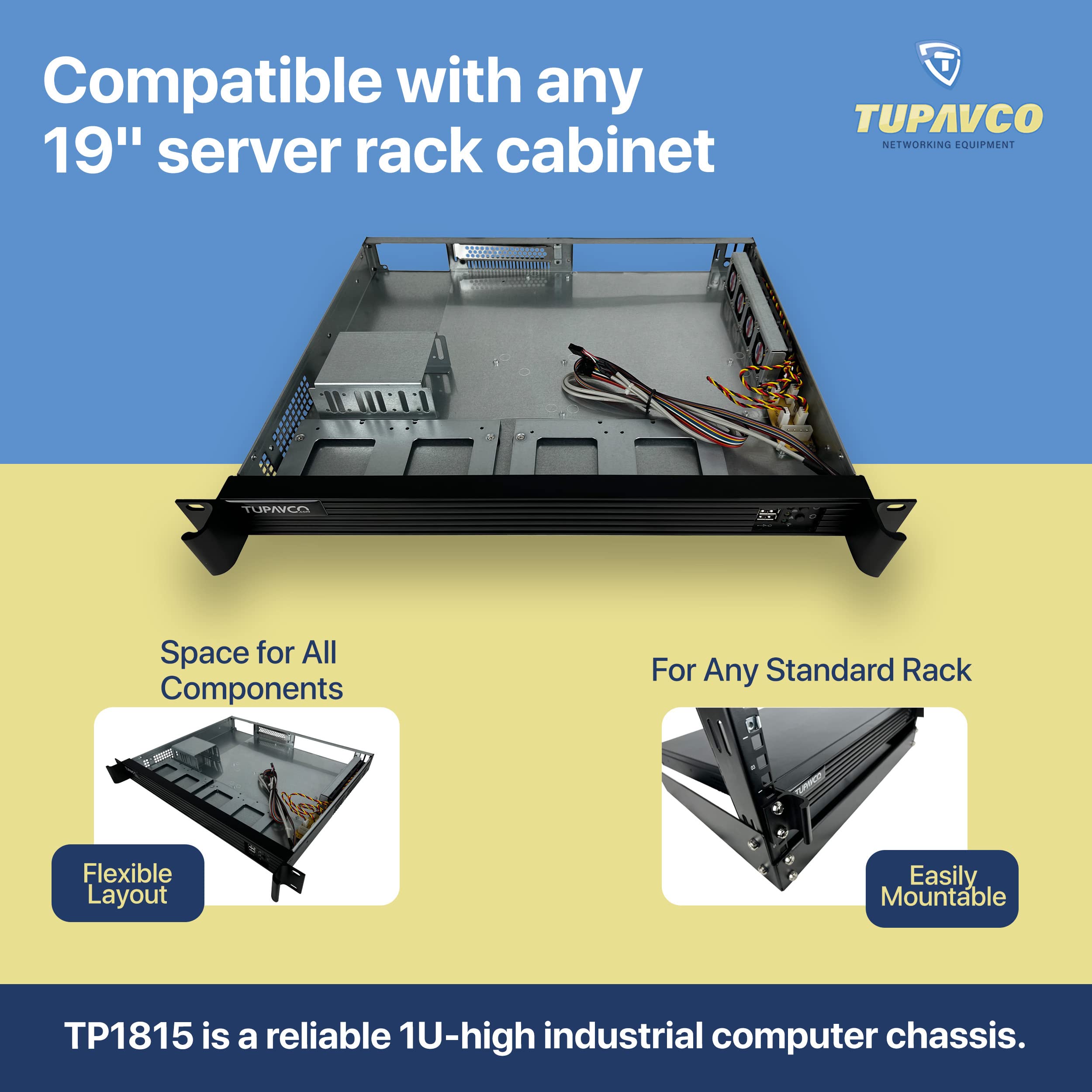Mua 1U Server Chassis - 19 Inch Rackmount Computer Case (Micro ATX ...