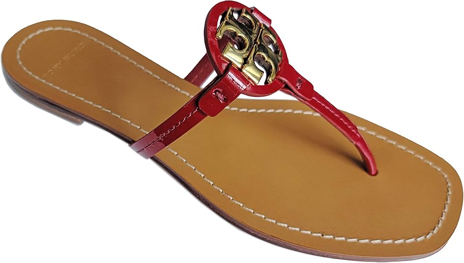 tory burch red mini miller sandals